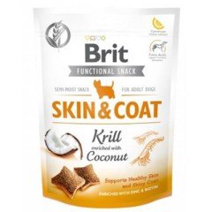 Brit Skin & Coat Karides ve Hindistan Cevizli Köpek Ödül Maması 150gr