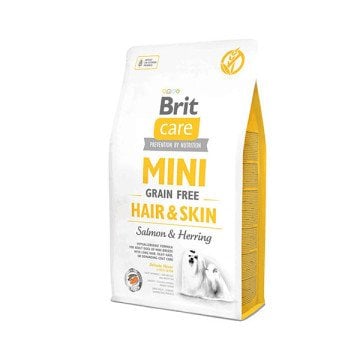 Brit Care Mini Hair & Skin Tahılsız Somon & Ringa Balıklı Küçük Irk Yetişkin Köpek Maması 2 Kg