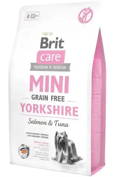 Brit Care Yorkshire Terrier Tahılsız Somon & Ton Balıklı Küçük Irk Köpek Maması 2 Kg