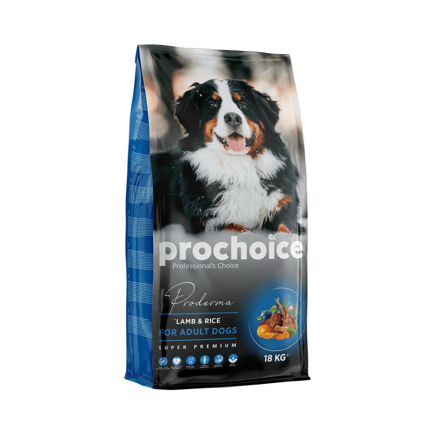 ProChoice Proderma Kuzu Etli ve Pirinçli Yetişkin Köpek Kuru Maması 18 Kg