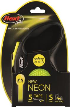 Flexi New Neon Gezdirme Tasması 5 Metre Şerit Small Sarı