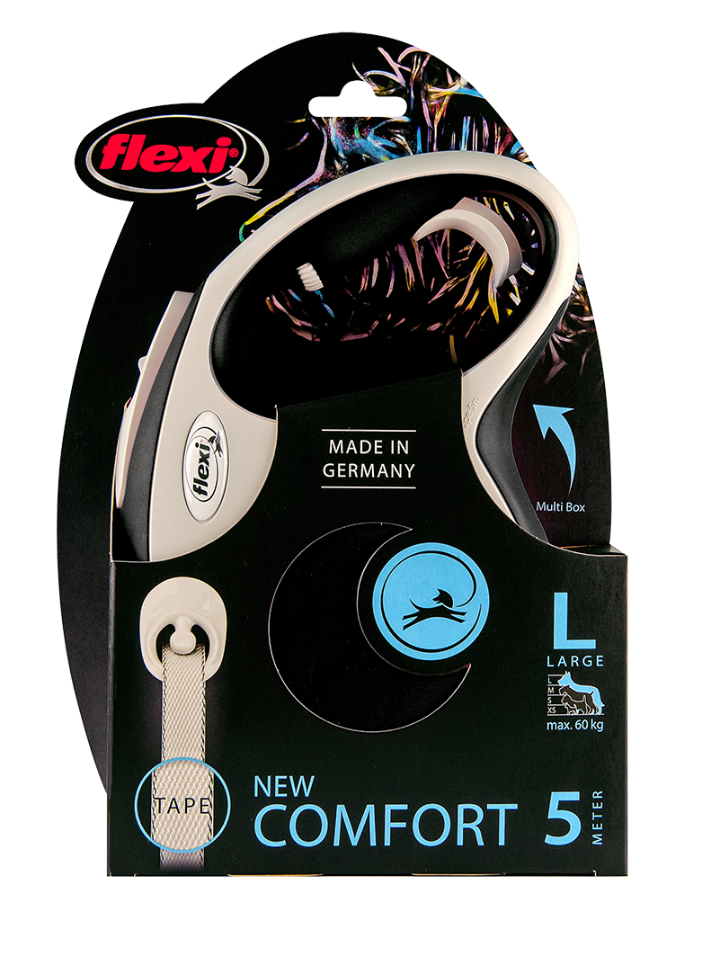 Flexi New Comfort 5 Metre Şerit Large Siyah
