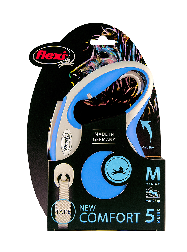 Flexi New Comfort 5 Metre Serit Medium Mavi