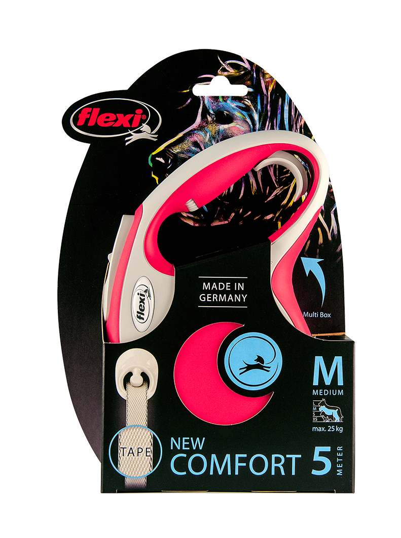 Flexi New Comfort 5 Metre Şerit Medium Kırmızı
