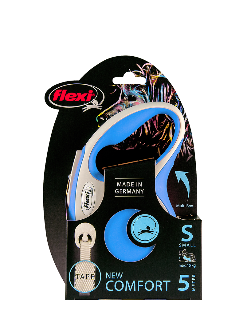 Flexi New Comfort 5 Metre Şerit Small Mavi