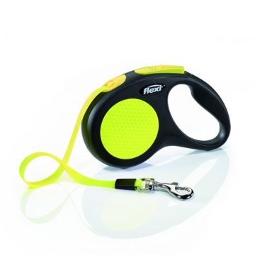 Flexi New Neon Gezdirme Tasması 5 Metre Şerit Medium Sarı