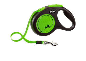 Flexi New Neon Gezdirme Tasması 5M Şerit Yeşil Small
