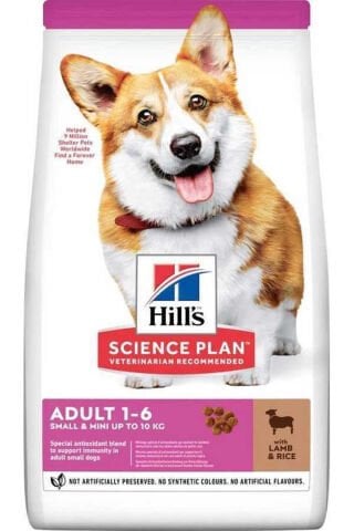 Hill's Science Plan Adult 1-6 Yaş Küçük ve Mini Irk Kuzu Etli & Pirinçli Köpek Maması 1,5 Kg