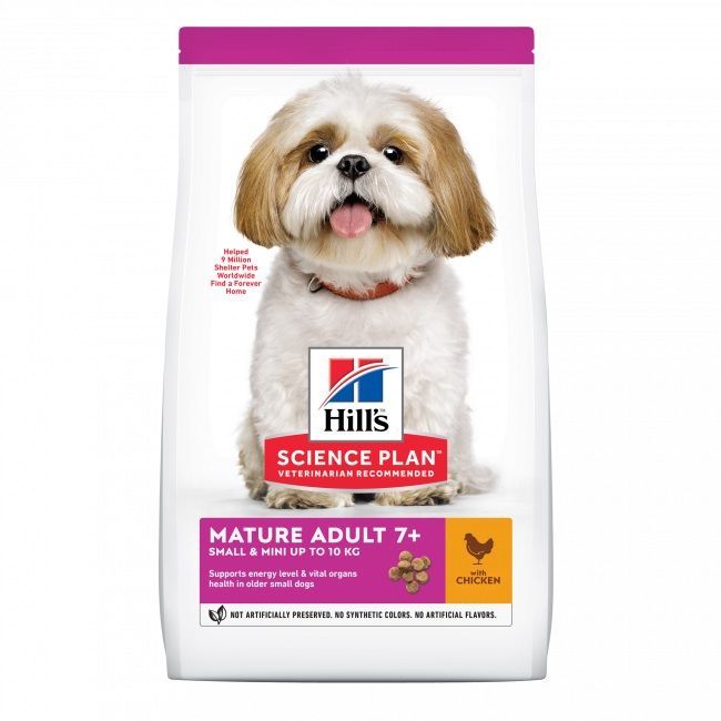 Hill's Small & Mini Mature Adult 7+ Tavuklu & Hindili Küçük Irk Yaşlı Köpek Maması 1,5kg