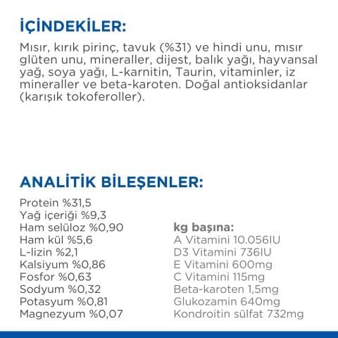 Hills Mature Adult 7+ Tavuklu Kısırlaştırılmış Yaşlı Kedi Maması 1,5kg