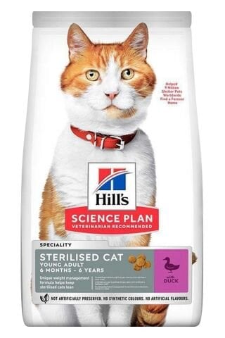Hill’s Sterilised Cat Young Adult Ördekli Kısırlaştırılmış Kedi Maması 3 Kg