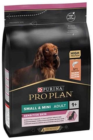 Pro Plan Somonlu Küçük Irk Hassas Derili Yetişkin Köpek Maması 3 Kg