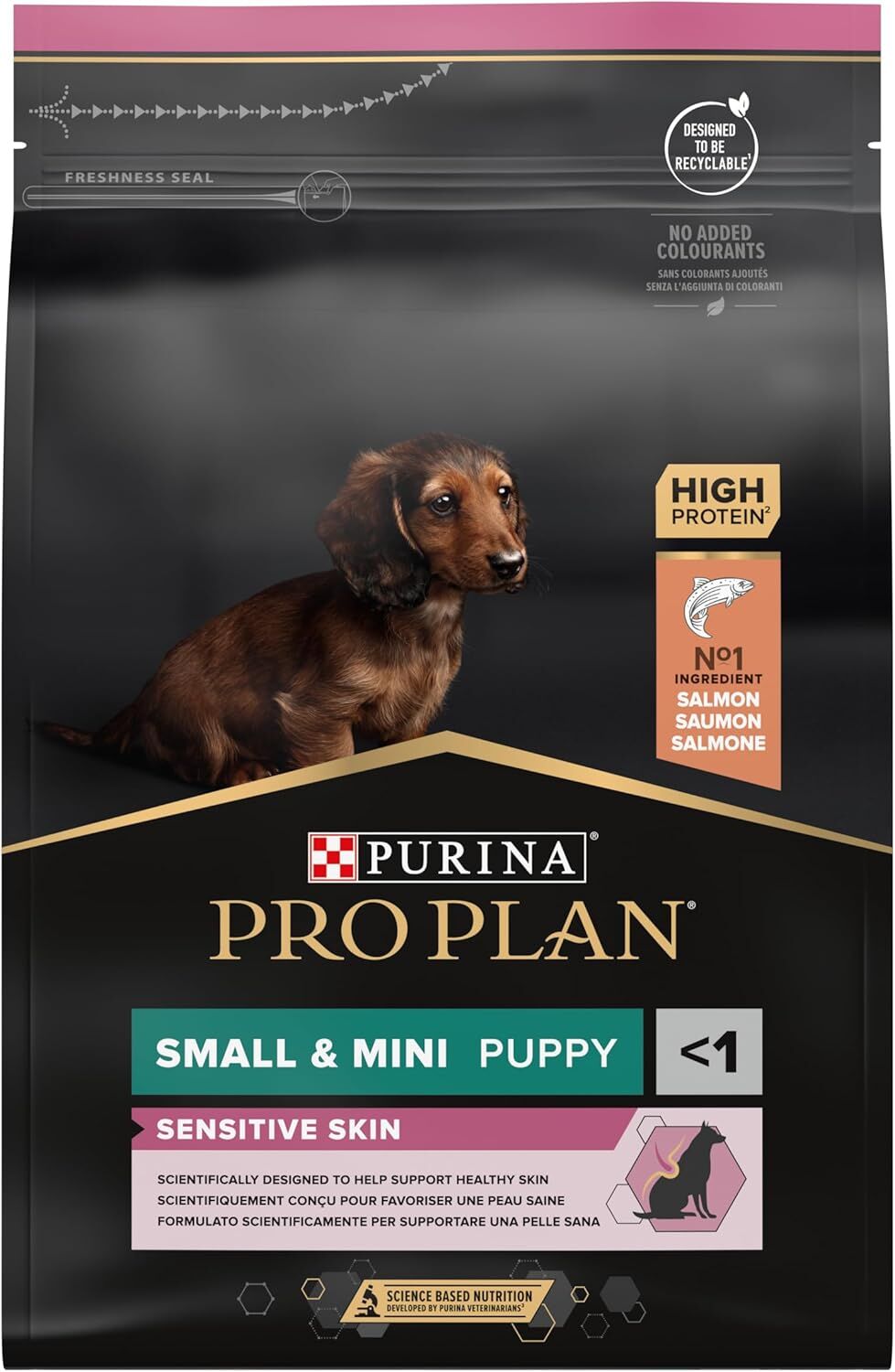 Pro Plan Somonlu Küçük Irk Yavru Köpek Maması – Hassas Deri 3 kg