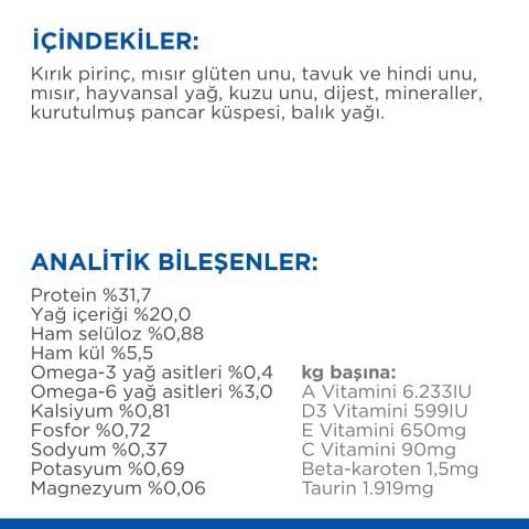 Hill’s Optimal Care Adult 1-6 Kuzulu Yetişkin Kedi Maması 3 Kg