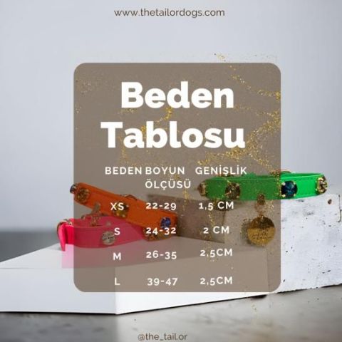 The Tailor Swarovski Taşlı Pembe Deri Köpek Boyun Tasması