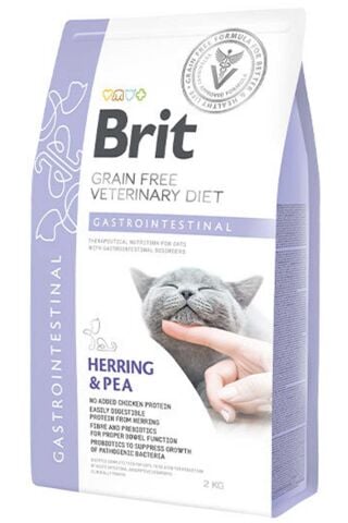 Brit Grain Free Veterinary Diet Gastrointestinal Kedi Maması – Ringa Balığı & Bezelye – 2 kg