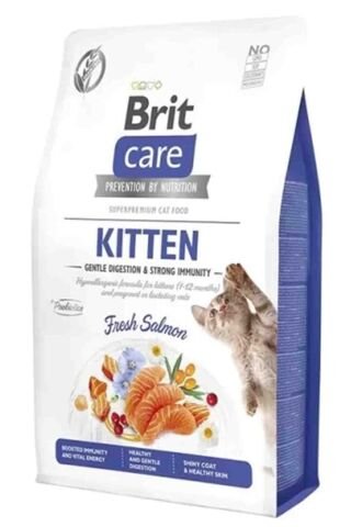 Brit Care Kitten Gentle Digestion & Strong Immunity Somonlu Tahılsız Yavru Kedi Maması 2kg