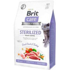 Brit Care Kilo Kontrolü için Ördekli Tahılsız Kısırlaştırılmış Kedi Maması 7 Kg