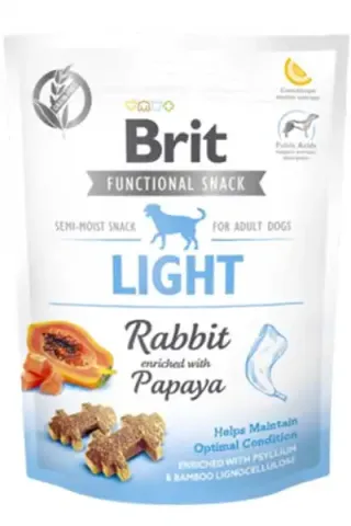 Brit Functional Snack Light Tavşan ve Papayalı Köpek Ödülü 150g