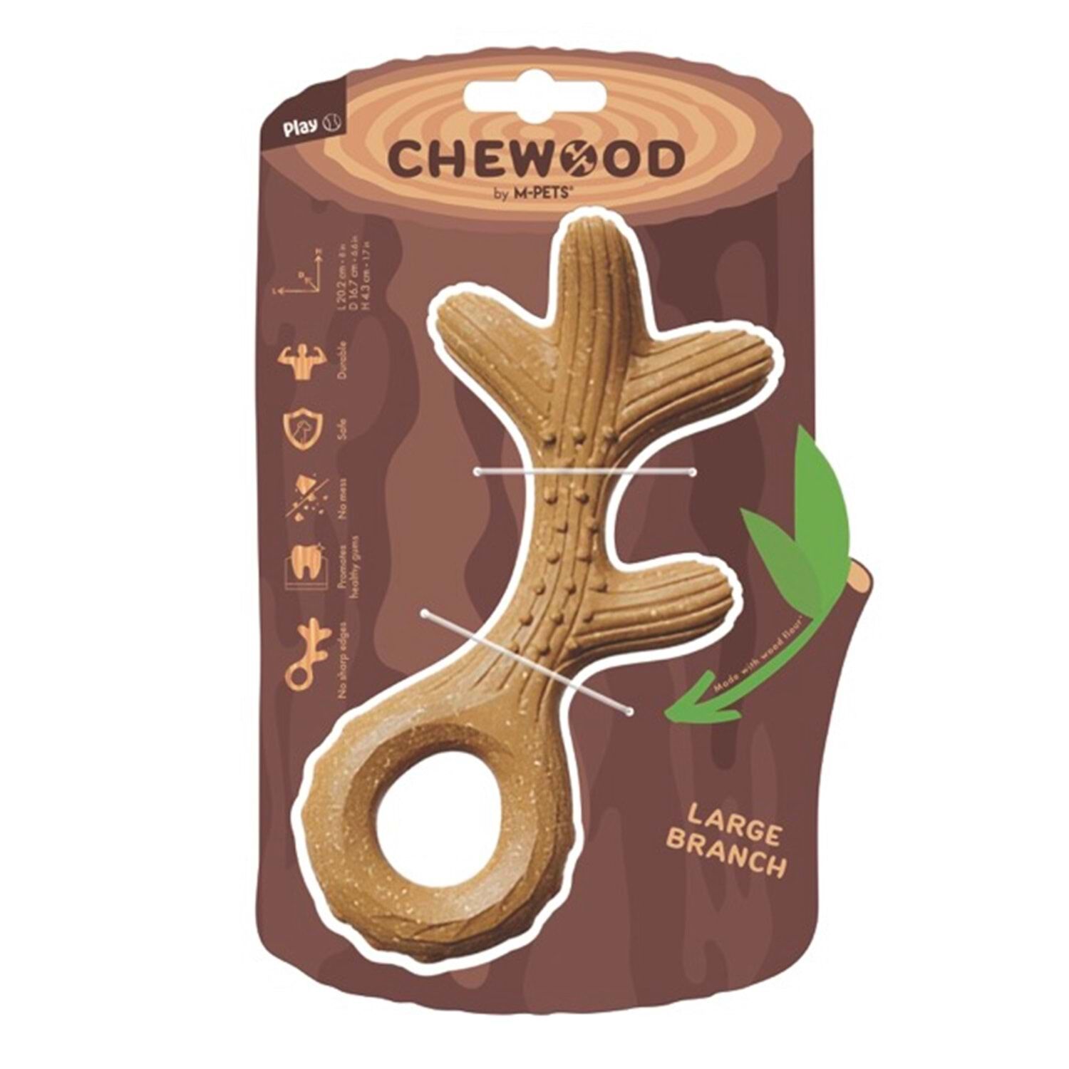 M-Pets Chewood Large Branch Ahşap Dokulu Köpek Oyuncağı