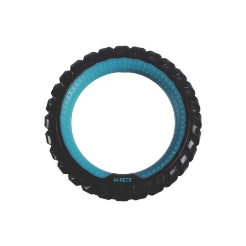 M-Pets Ring King Capri Mavi & Siyah Kauçuk Köpek Oyuncağı