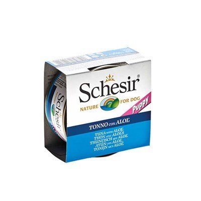 Schesir Puppy Ton Balıklı ve Aloe Veralı Yavru Köpek Konservesi 150 gr