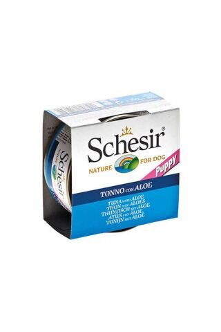 Schesir Puppy Ton Balıklı ve Aloe Veralı Yavru Köpek Konservesi 150 gr