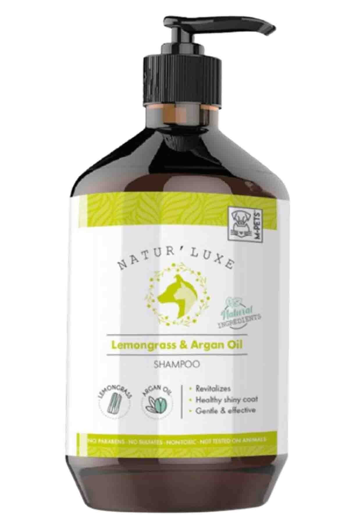 M-Pets Naturluxe Lemongrass & Argan Oil Köpek Şampuanı 500 ml