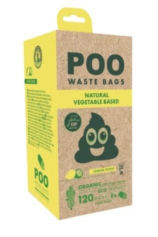 M-Pets Poo Dışkı Poşeti 15 Yaprak Limon Kokulu 8’li Paket
