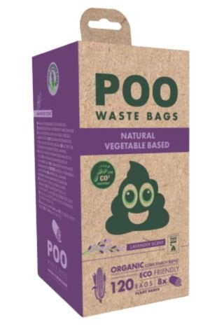 M-Pets Poo Dışkı Poşeti 15 Yaprak Lavanta Kokulu 8’li Paket