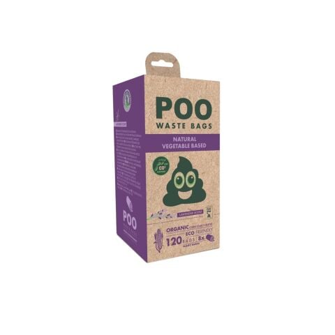 M-Pets Poo Dışkı Poşeti 15 Yaprak Lavanta Kokulu 8’li Paket