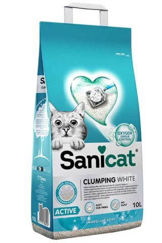 Sanicat Active Marsilya Sabunu  Kokulu Topaklanan Kedi Kumu 10 Lt