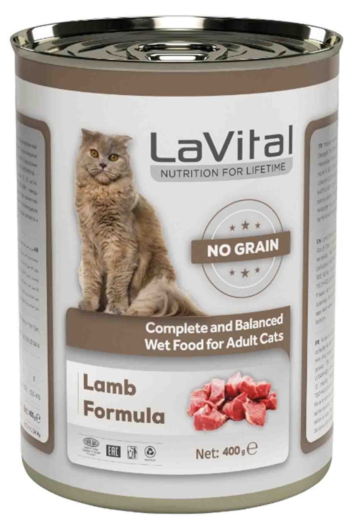 LaVital Kuzulu Tahılsız Yetişkin Kedi Konservesi 400g