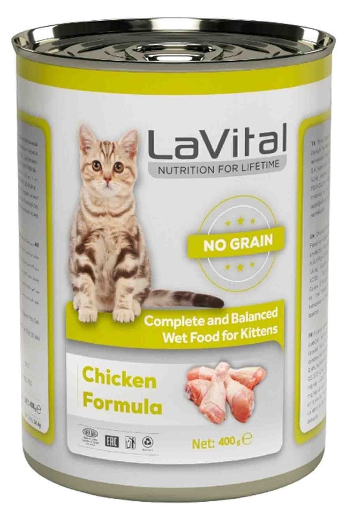 LaVital Yavru Kediler İçin Tavuklu Tahılsız Konserve 400g