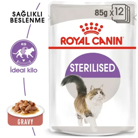 Royal Canin Gravy Pouch Kısırlaştırılmış Kedi Yaş Maması 85 Gr 12 Adet