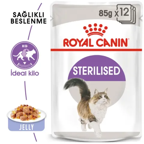 Royal Canin Sterilised Jelly Pouch Kısırlaştırılmış Kedi Yaş Maması 85 Gr