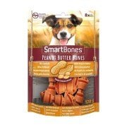 SmartBones Küçük Irk Köpekler için Tavuk ve Fıstık Ezmeli Ödül Kemiği (8li) 128gr