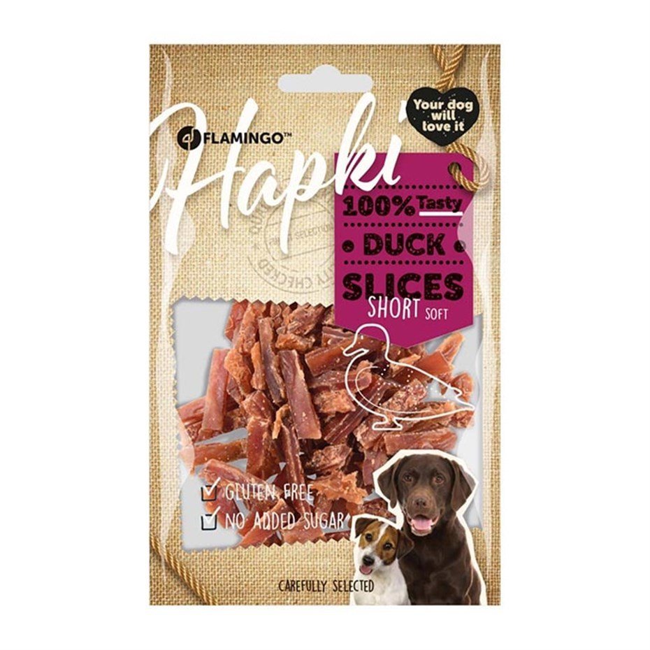 Flamingo Hapki Ödül Maması – Ördekli Soft Kısa Dilimler 85 gr