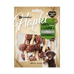 Flamingo Hapki Kuzu ve Pirinçli Dumbbell Köpek Ödül Maması 150 gr