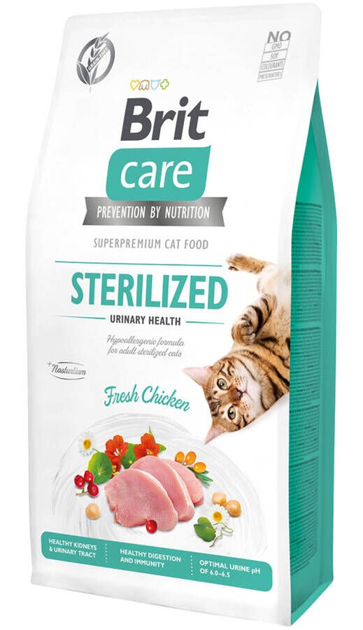 Brit Care Urinary İdrar Yolları Sağlığı için Tavuklu Kısırlaştırılmış Kedi Maması 2 Kg