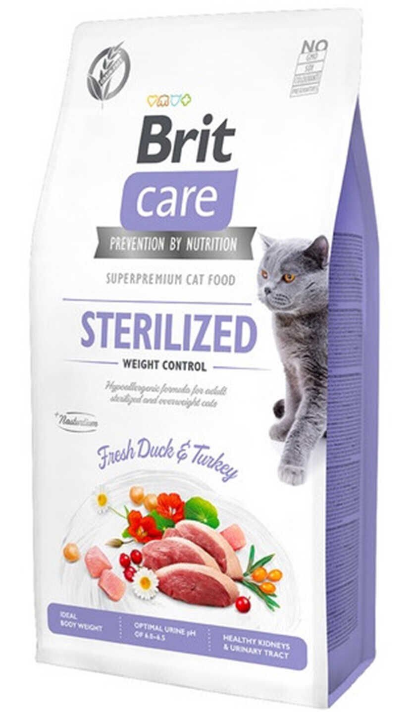 Brit Care Sterilised Weight Control Fresh Duck & Turkey Kısır Kedi Maması – Ördek ve Hindi Etli 2 Kg